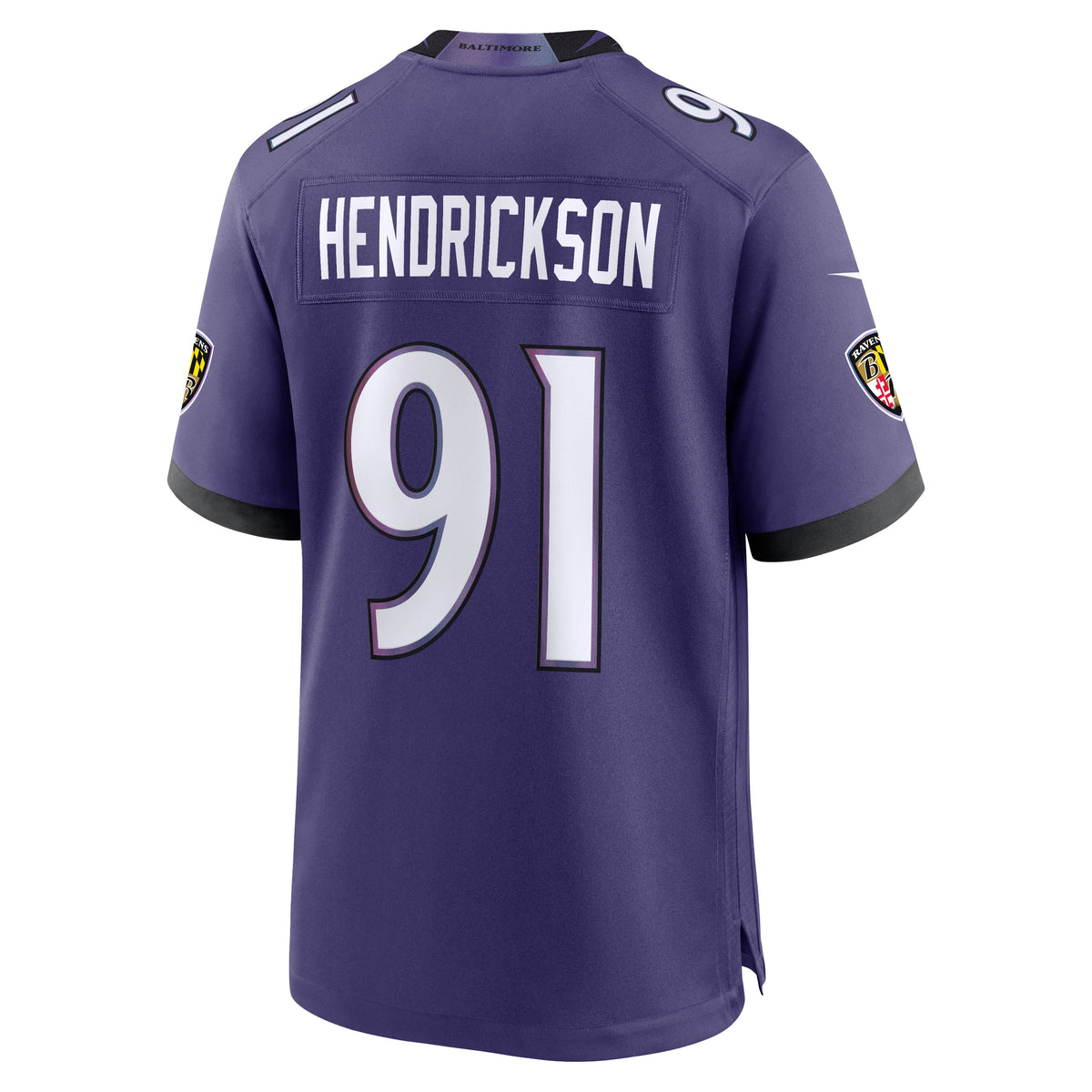 Men's Baltimore Ravens Trey Hendrickson Black Alternate Jersey