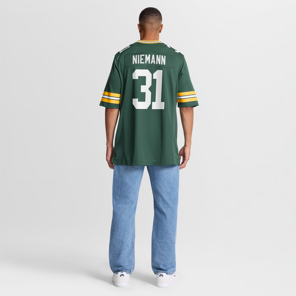 Men's Green Bay Packers Nick Niemann Green Team Jersey