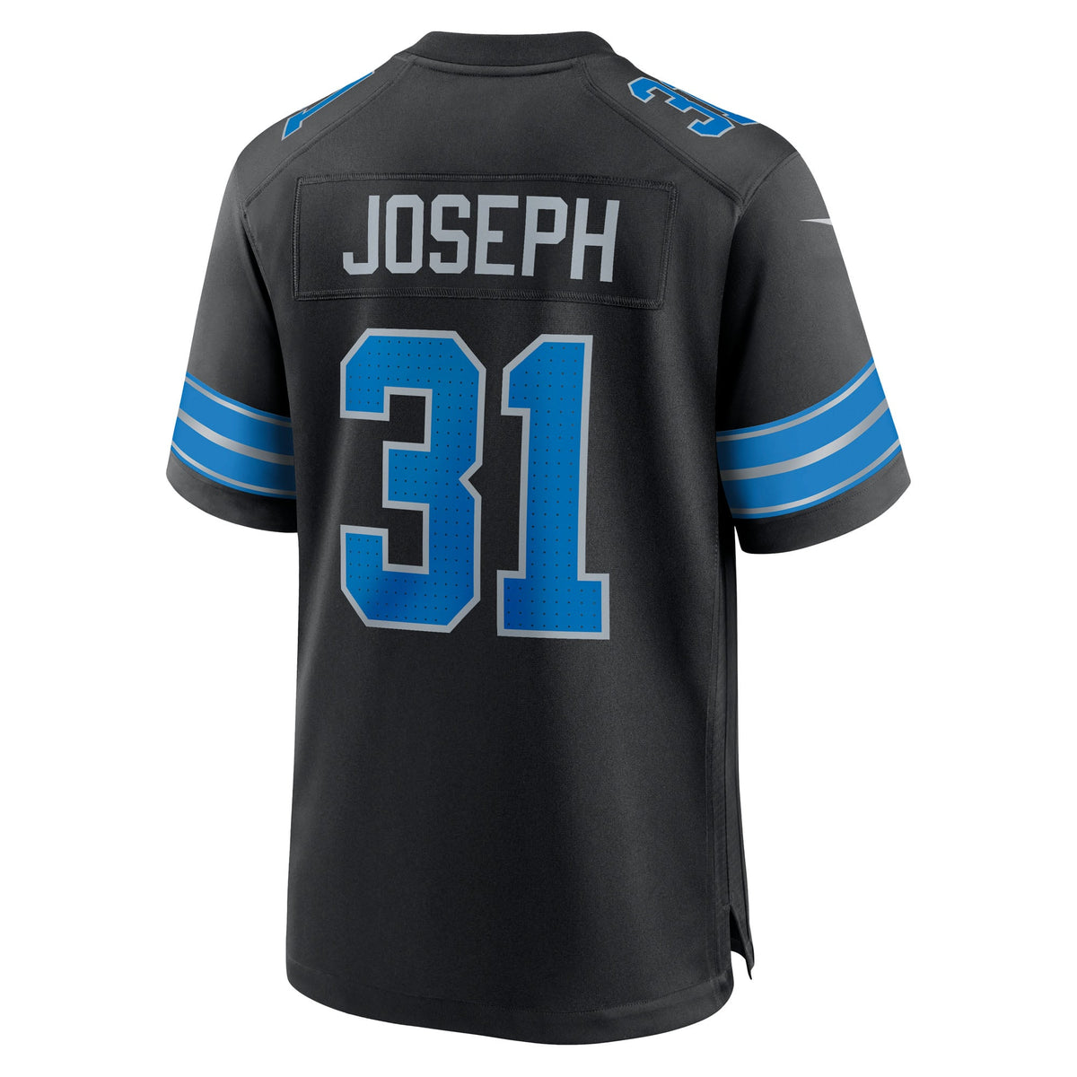 Men's Detroit Lions Kerby Joseph Blue Team Jersey