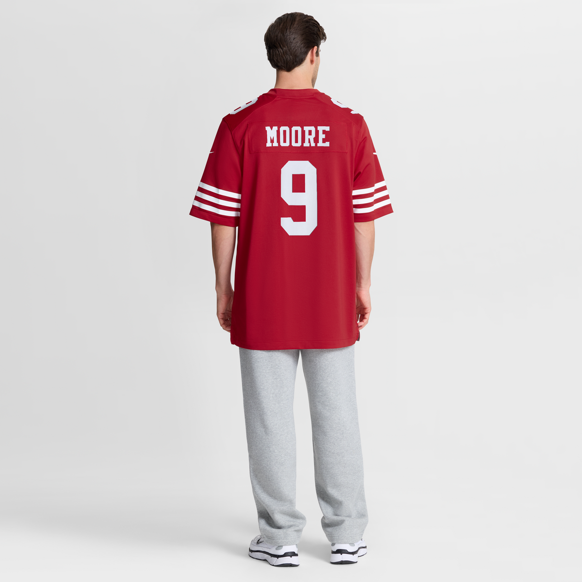 Men's San Francisco 49ers Skyy Moore Scarlet Team Jersey