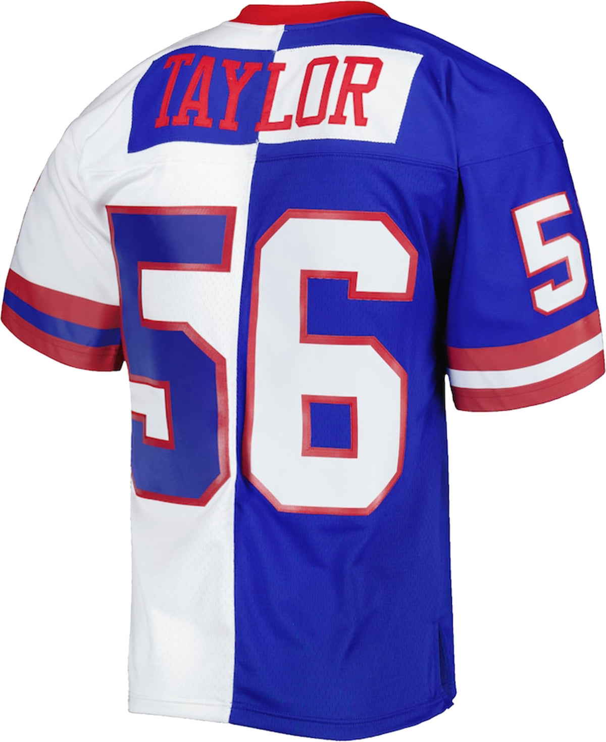 Men's New York Giants Lawrence Taylor Royal White 1986 Split Legacy Replica Jersey
