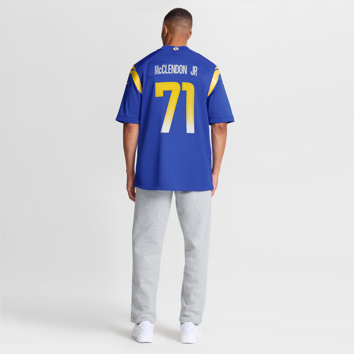 Men's Los Angeles Rams Warren McClendon Jr Royal Team Jersey