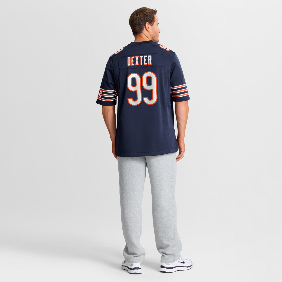 Men's Chicago Bears Gervon Dexter Sr Navy Team Jersey
