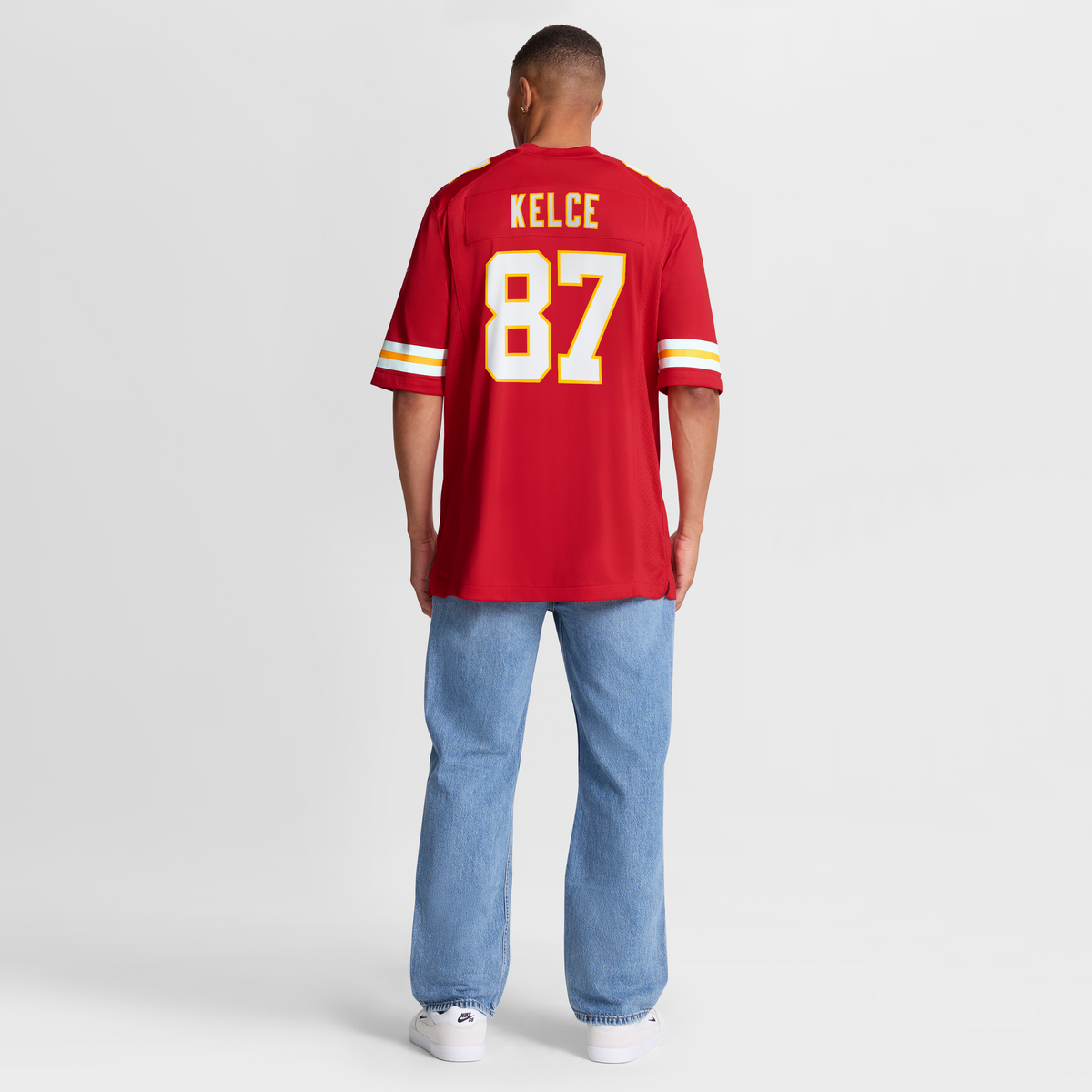 Men's Kansas City Chiefs Travis Kelce White Player Jersey