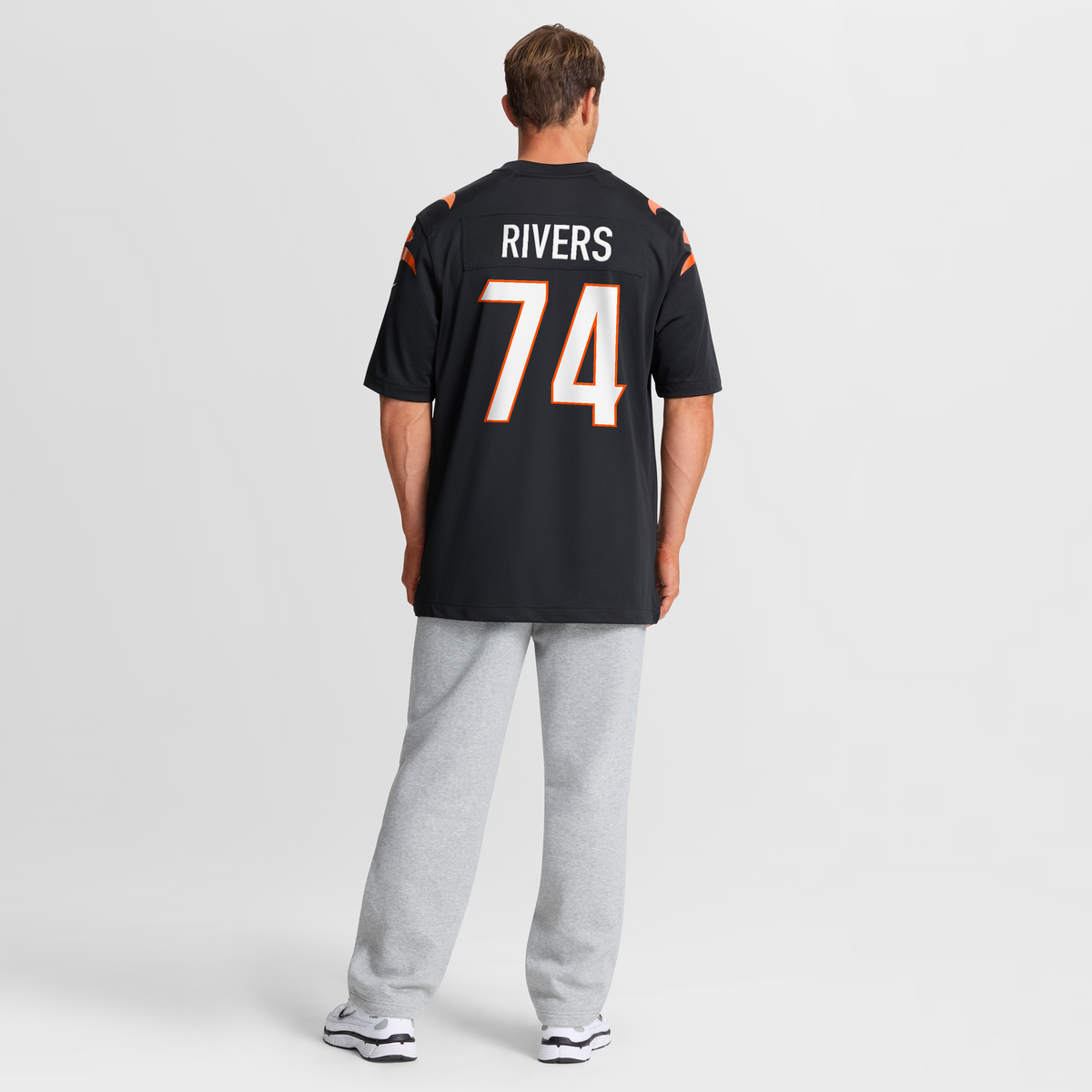 Men's Cincinnati Bengals Jalen Rivers Black Team Jersey