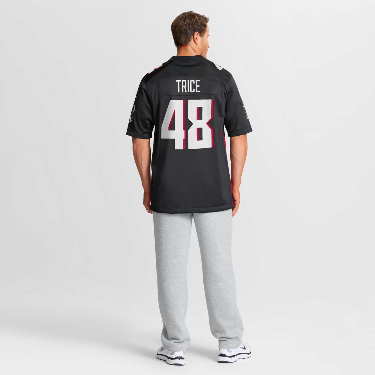Men's Atlanta Falcons Bralen Trice Black Team Jersey