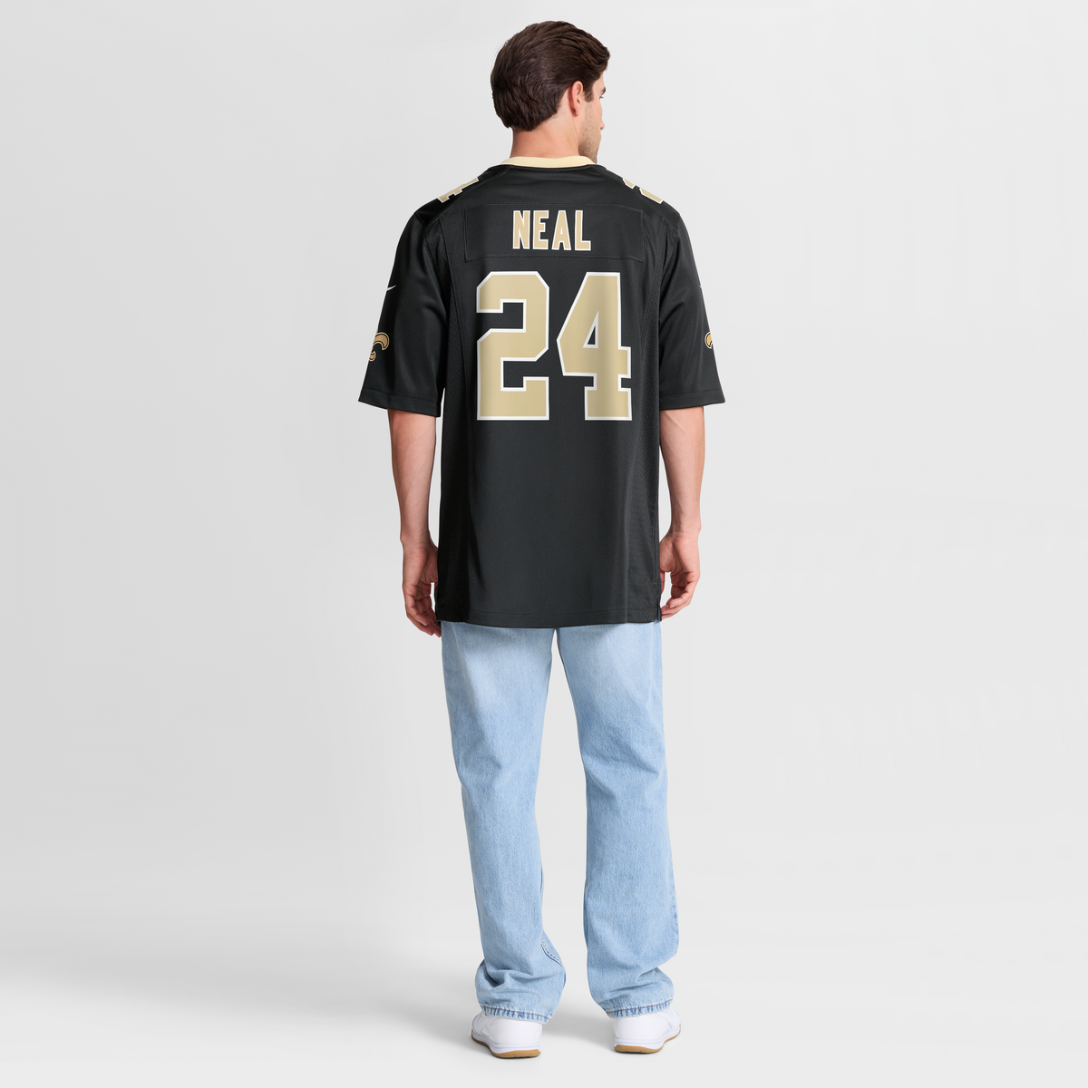 Men's New Orleans Saints Devin Neal Black Team Jersey