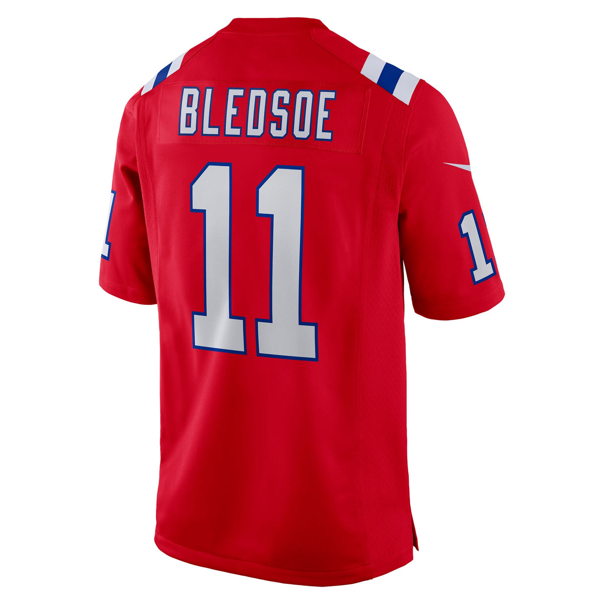 Men's New England Patriots Drew Bledsoe Navy Game Retired Player Jersey