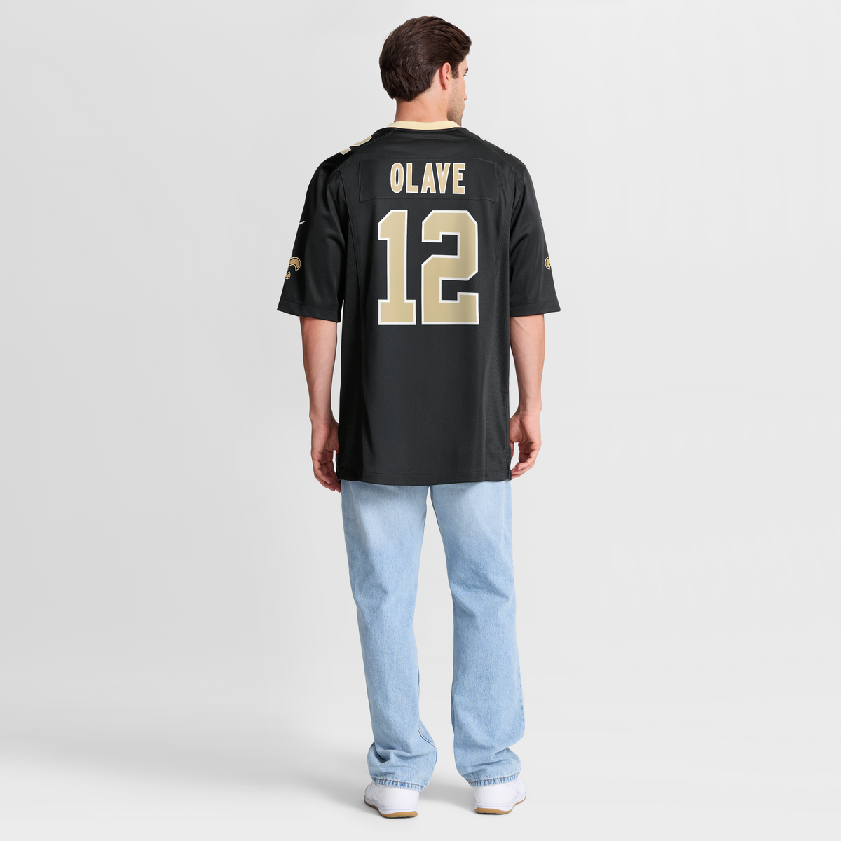 Men's New Orleans Saints Chris Olave Black Player Jersey