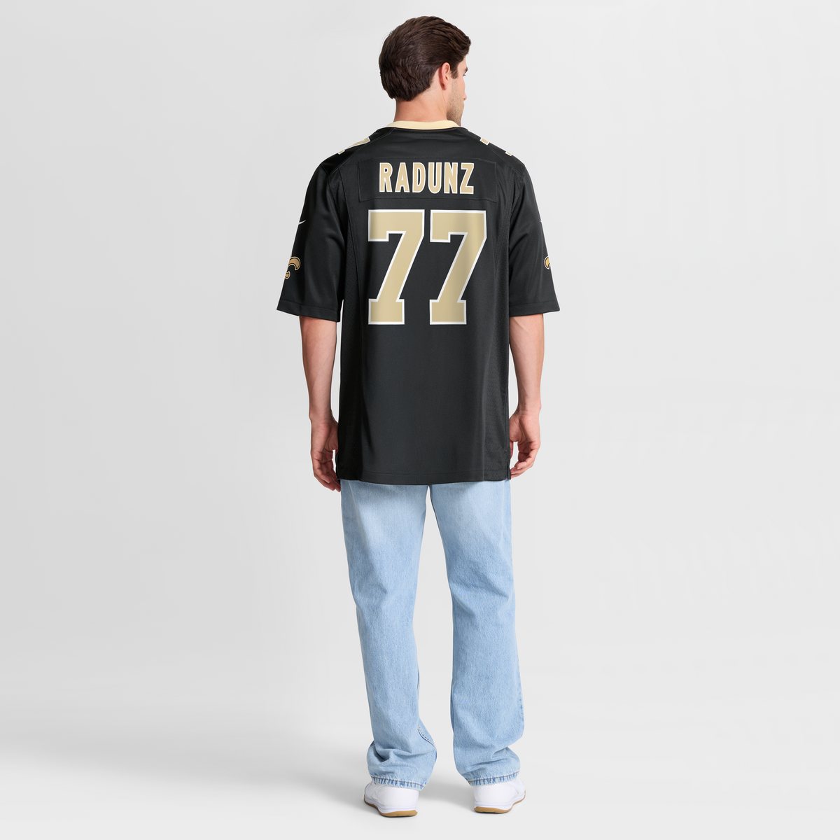 Men's New Orleans Saints Dillon Radunz Black Team Jersey