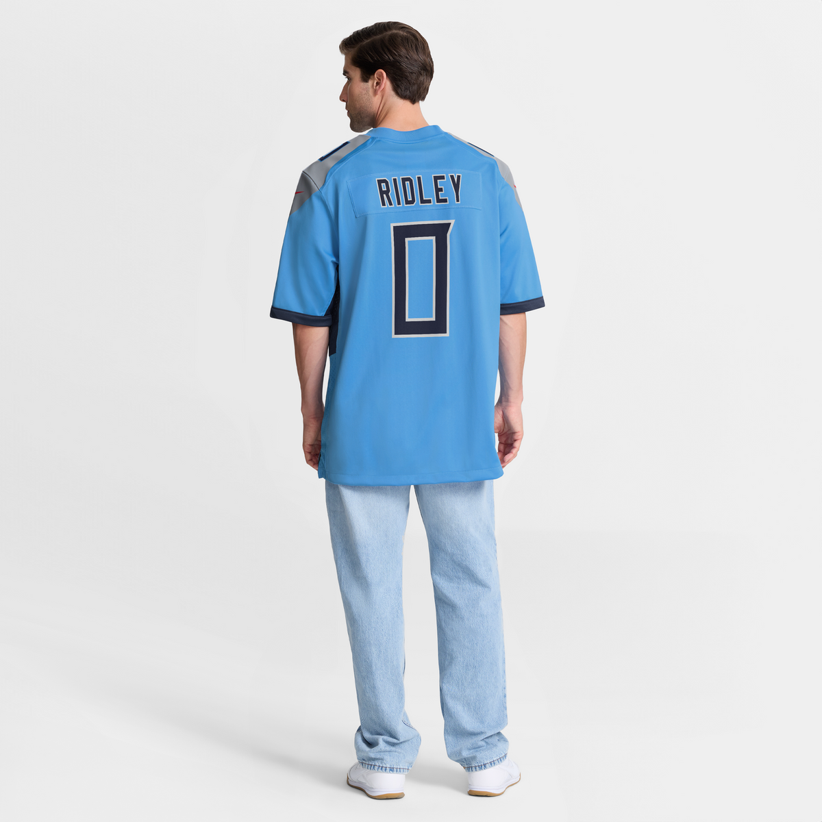 Men's Tennessee Titans Calvin Ridley Navy Game Player Jersey