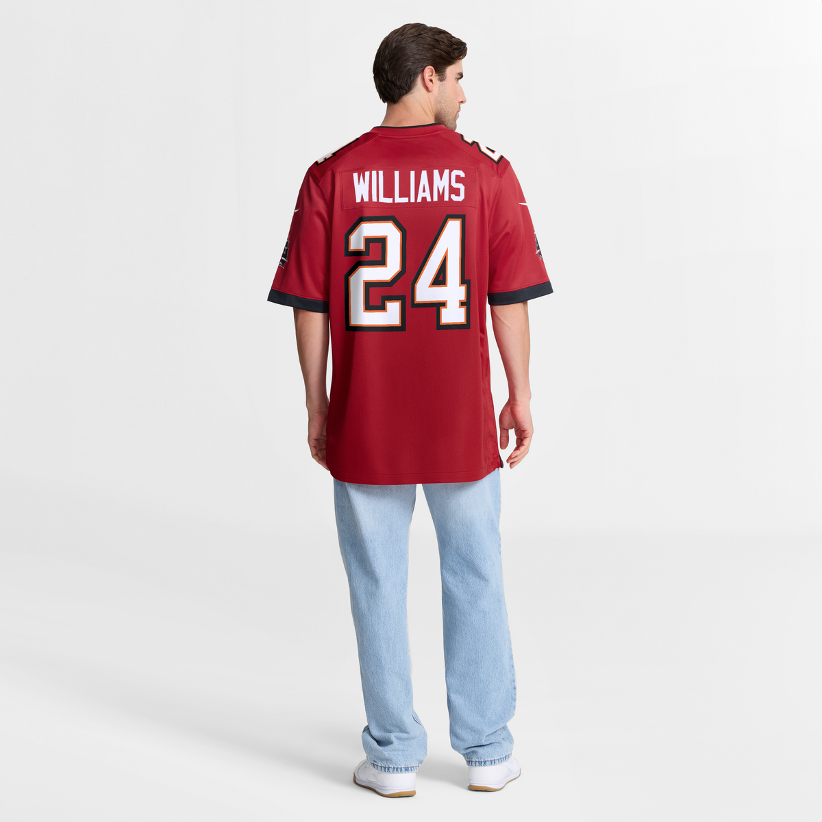 Men's Tampa Bay Buccaneers Cadillac Williams Red Game Retired Player Jersey