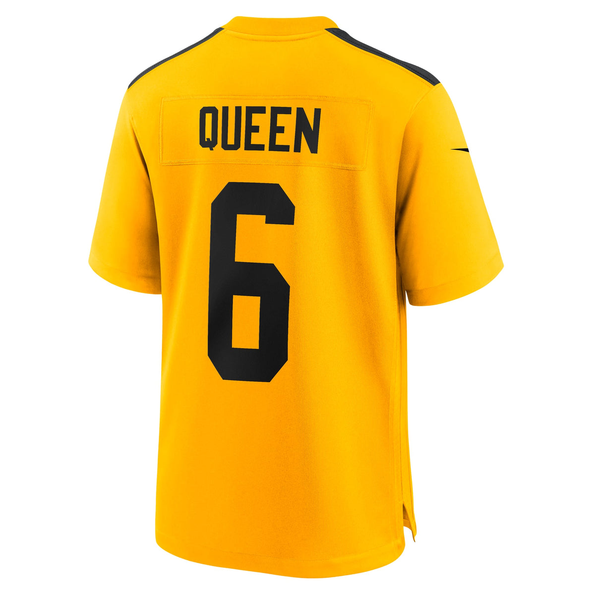 Men's Pittsburgh Steelers Patrick Queen Black Game Player Jersey
