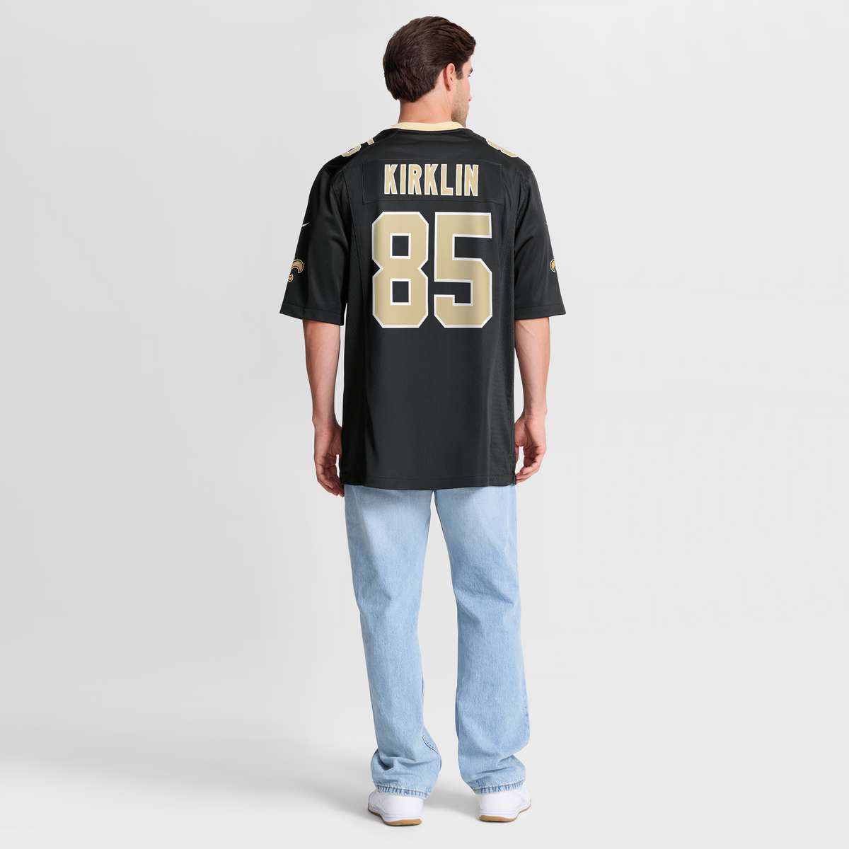 Men's New Orleans Saints Jontre Kirklin Black Team Jersey