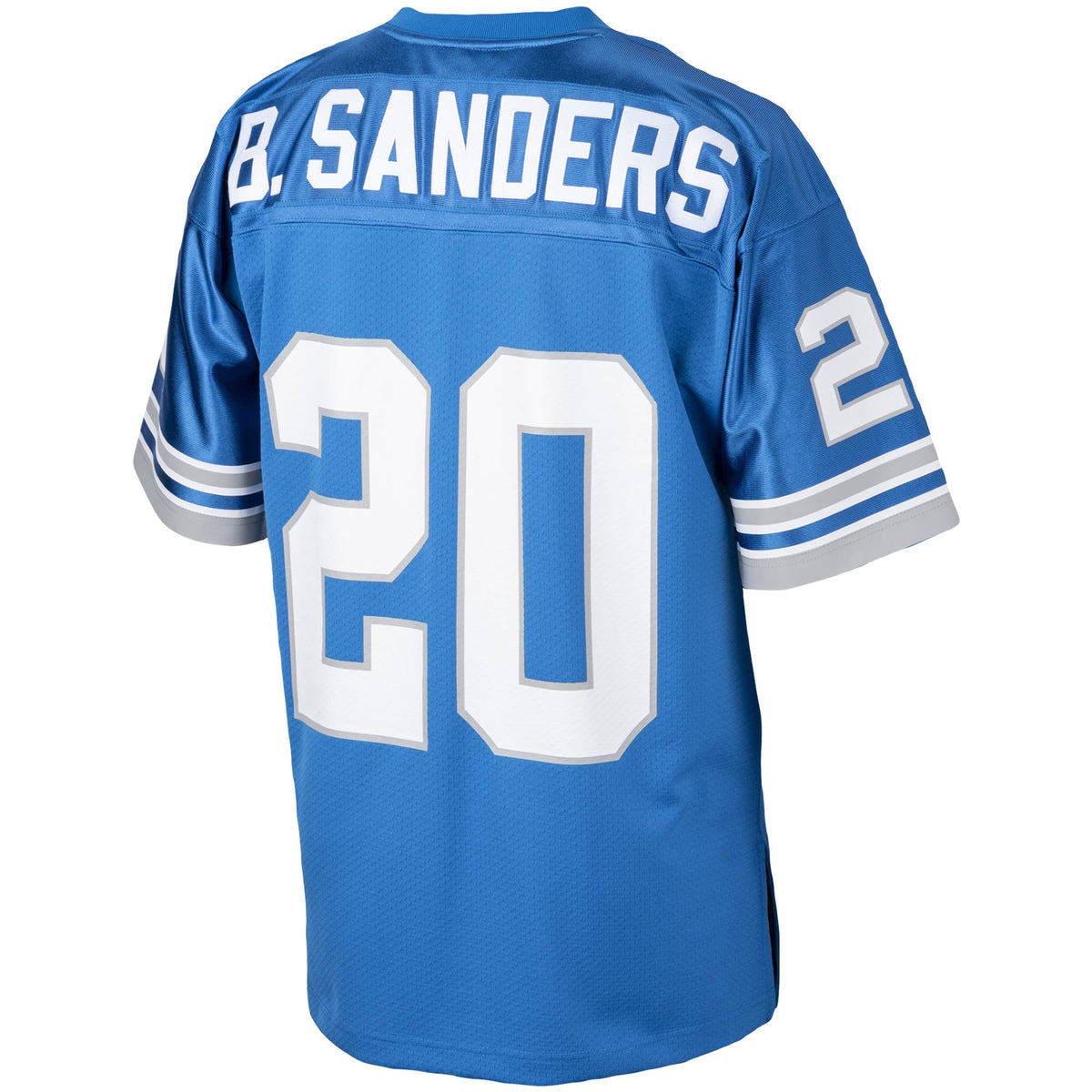 Men's Detroit Lions 1993 Barry Sanders Blue Throwback Retired Player Jersey