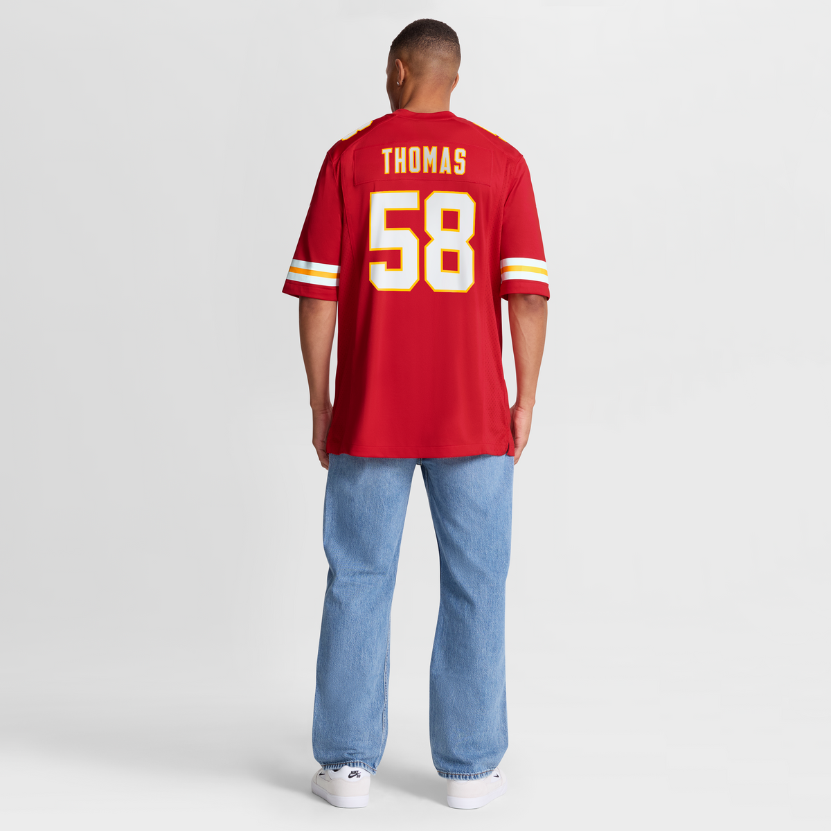 Men's Kansas City Chiefs Derrick Thomas White Retired Player Jersey
