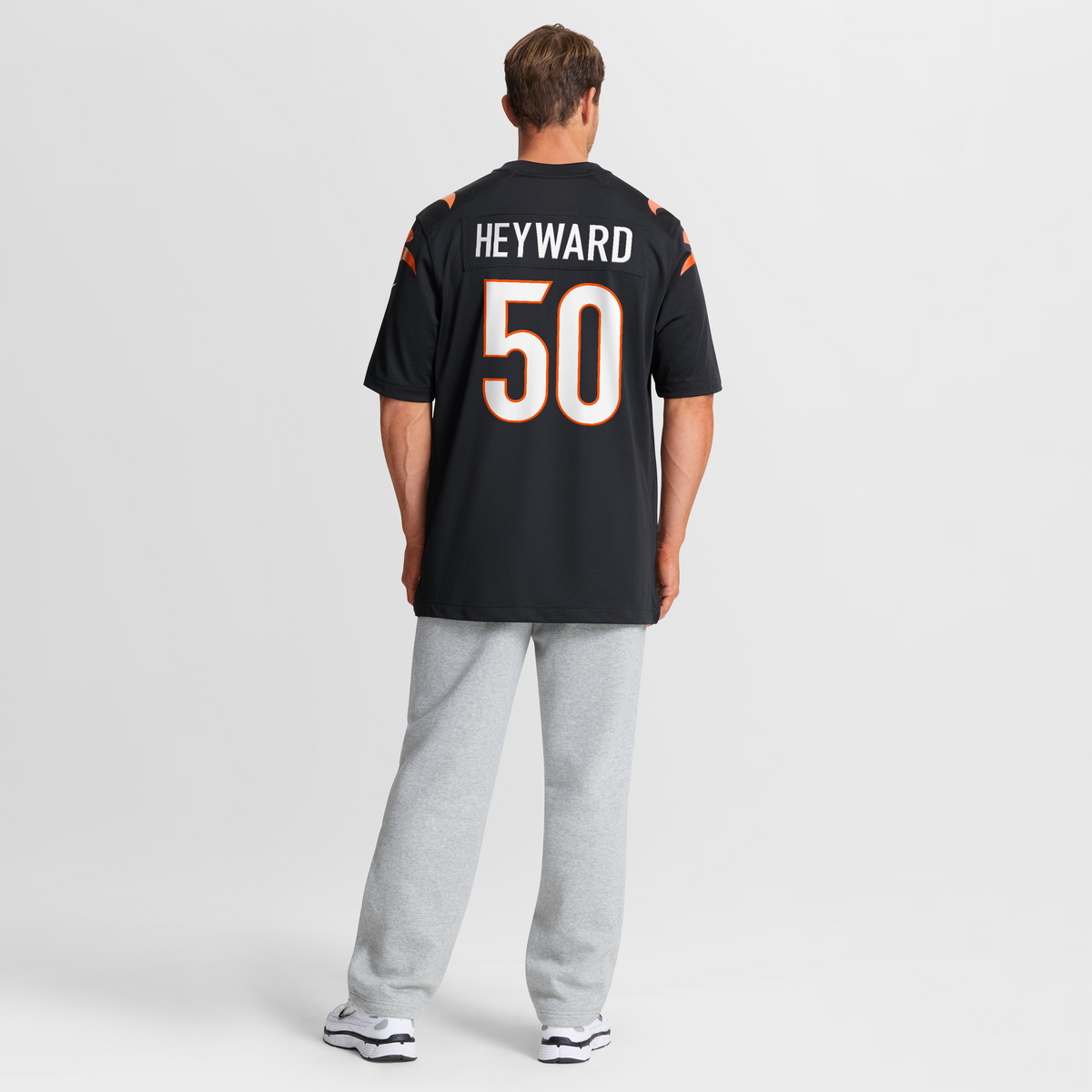 Men's Cincinnati Bengals Shaka Heyward Black Team Jersey