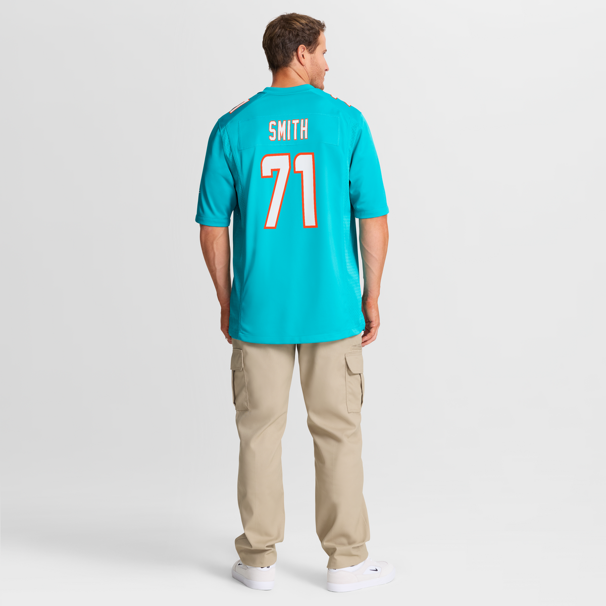 Men's Miami Dolphins Kion Smith Aqua Jersey