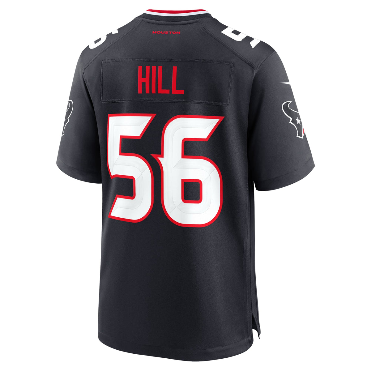 Men's Houston Texans Jamal Hill Navy Team Jersey