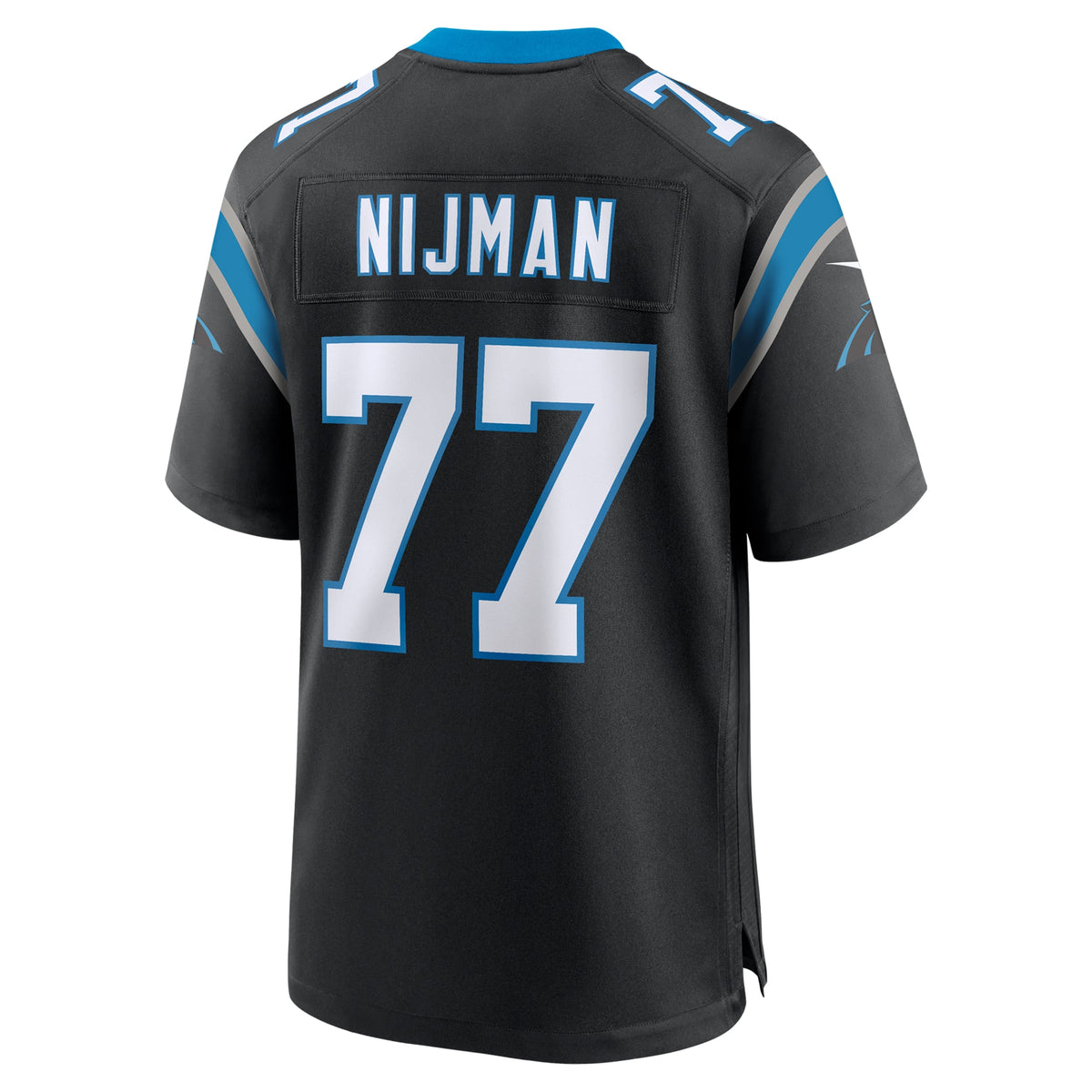 Men's Carolina Panthers Yosh Nijman Black Jersey