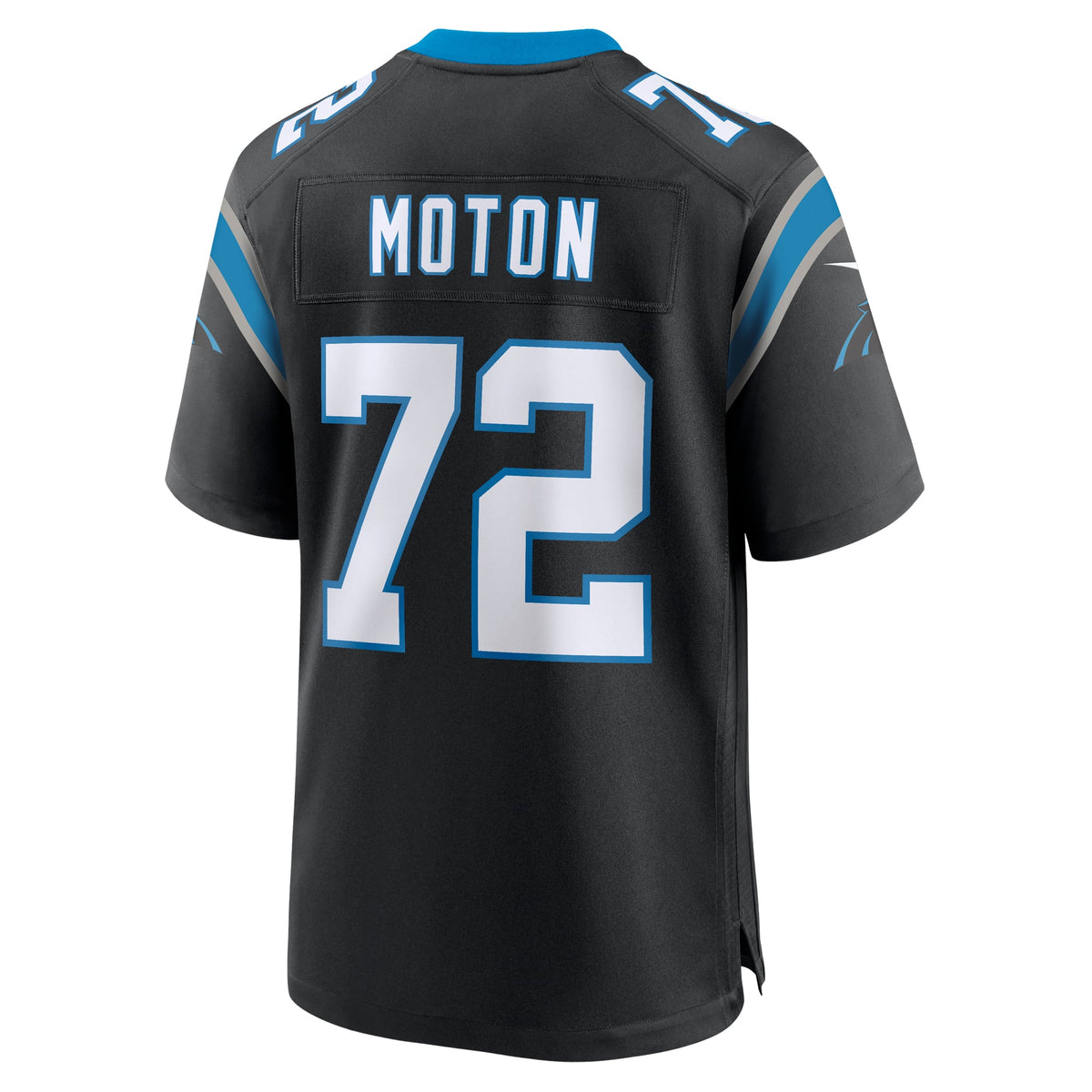 Men's Carolina Panthers Taylor Moton Black Team Jersey