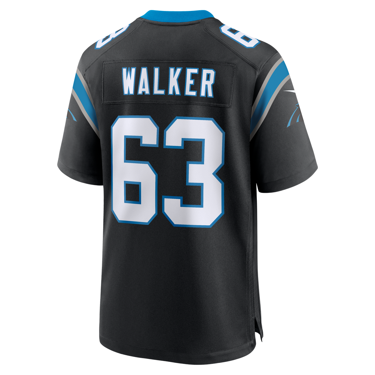 Men's Carolina Panthers Rasheed Walker Black Team Jersey