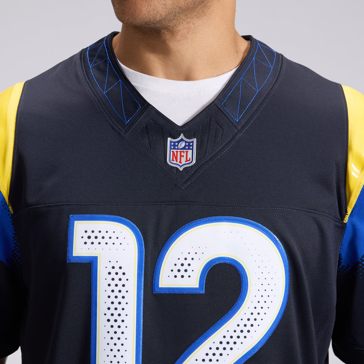 Men's Los Angeles Rams Puka Nacua Dark Blue Rivalries Collection Stitched Jersey