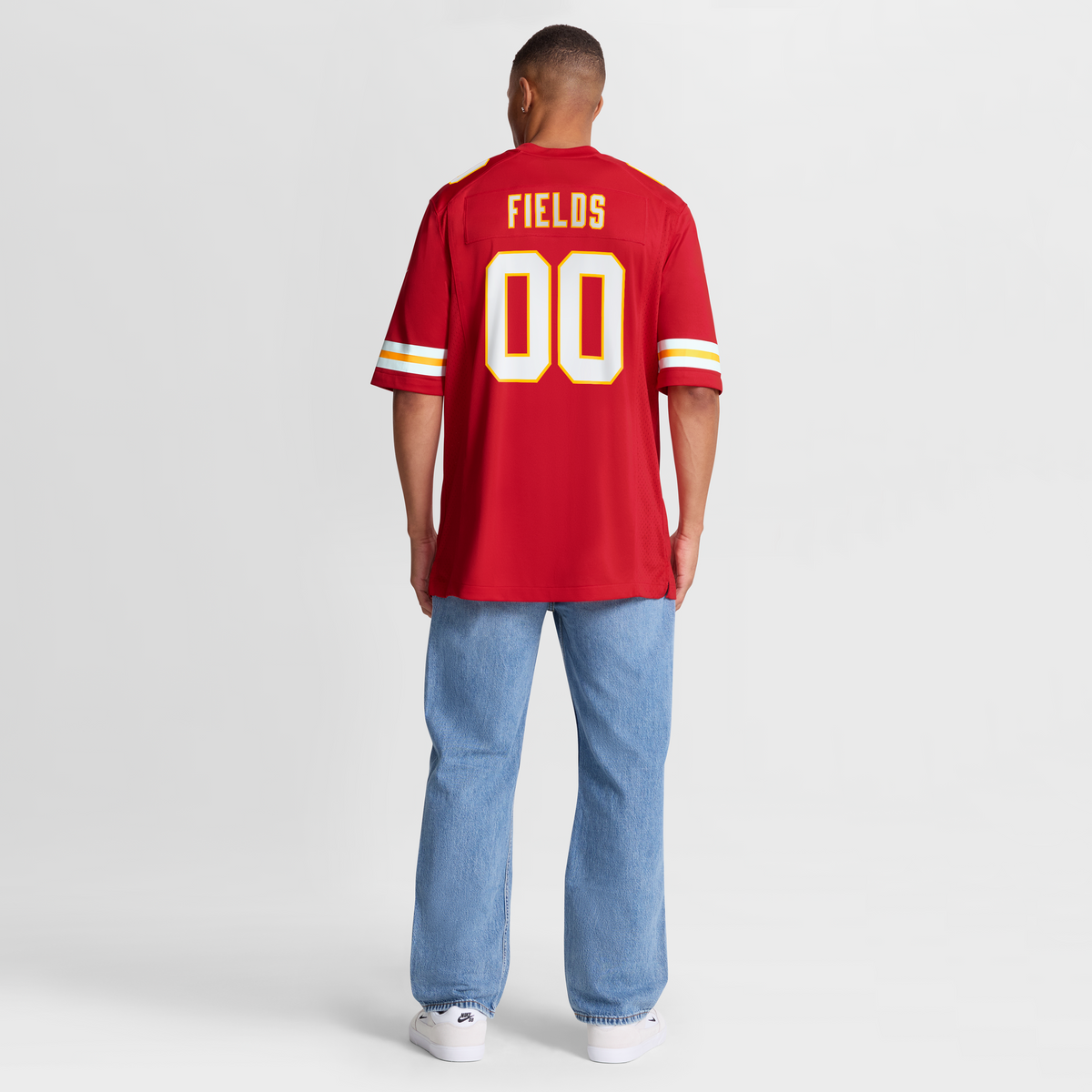 Men's Kansas City Chiefs Justin Fields Red Jersey