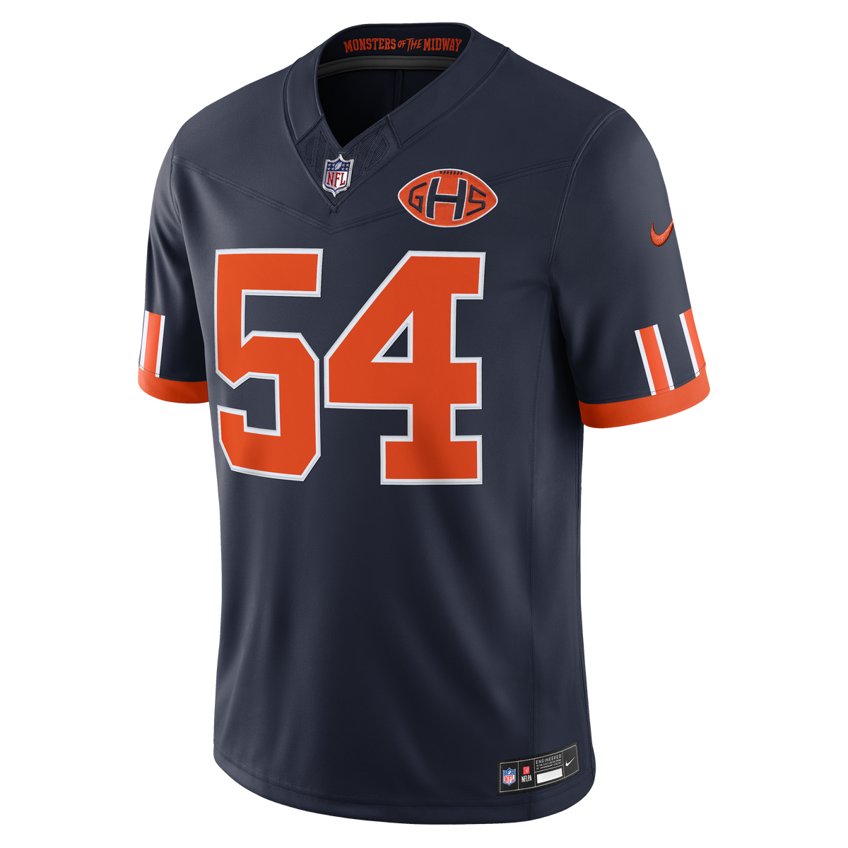 Men's Chicago Bears Brian Urlacher Navy 2026 Rivalries Collection Jersey