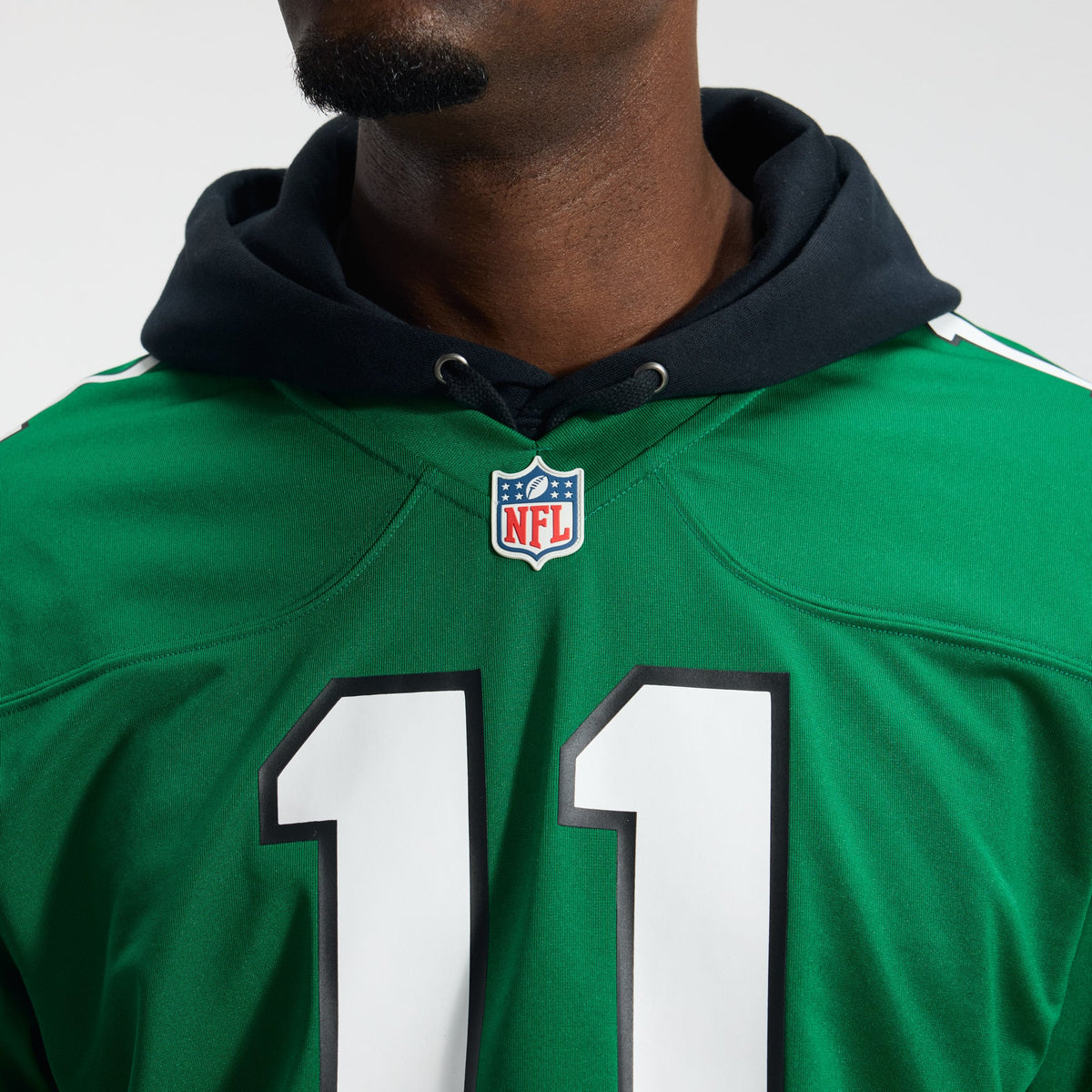 Men's Philadelphia Eagles A J Brown Midnight Green Team Jersey