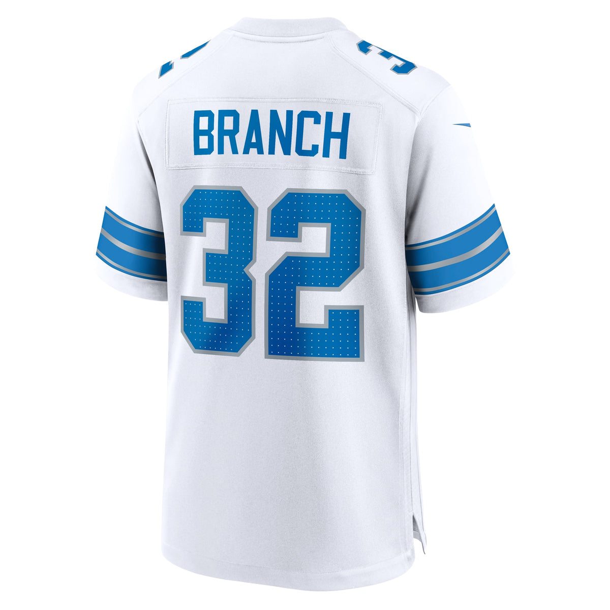 Men's Detroit Lions Brian Branch White White Jersey