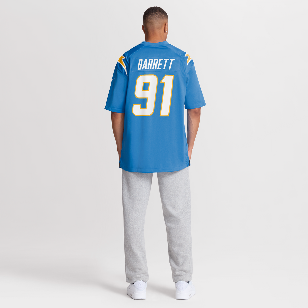 Men's Los Angeles Chargers Nick Barrett Powder Blue Team Jersey