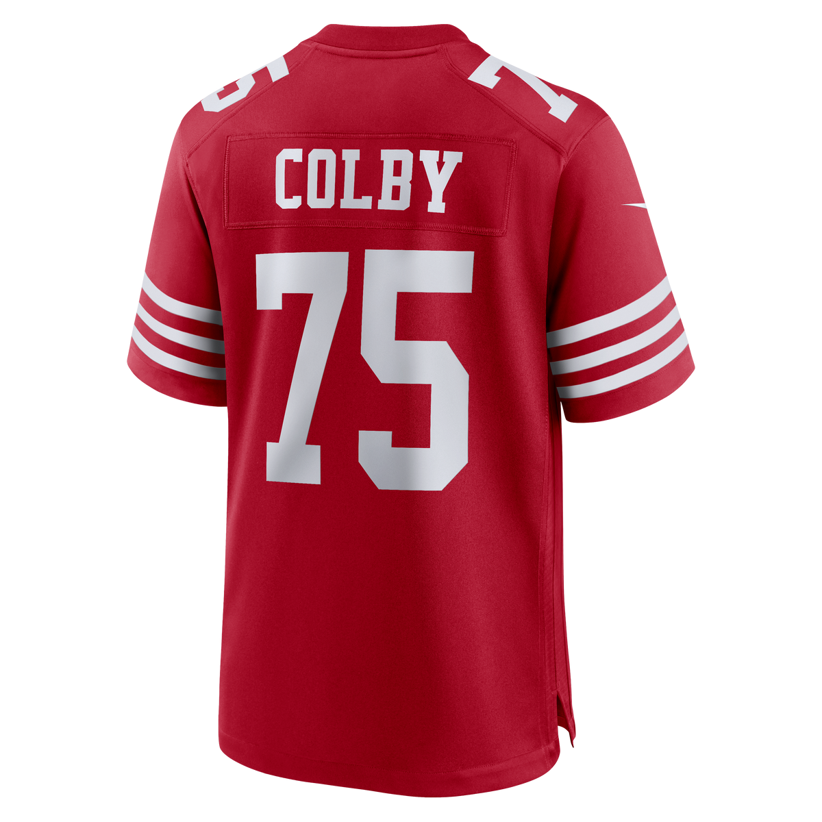 Men's San Francisco 49ers Connor Colby Scarlet Team Jersey