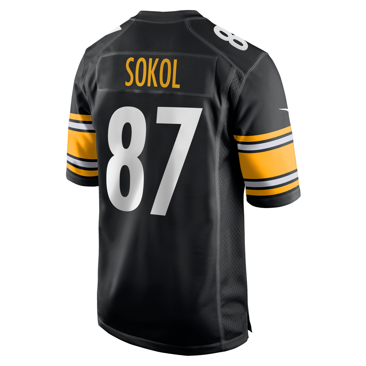Men's Pittsburgh Steelers Matt Sokol Black Team Jersey