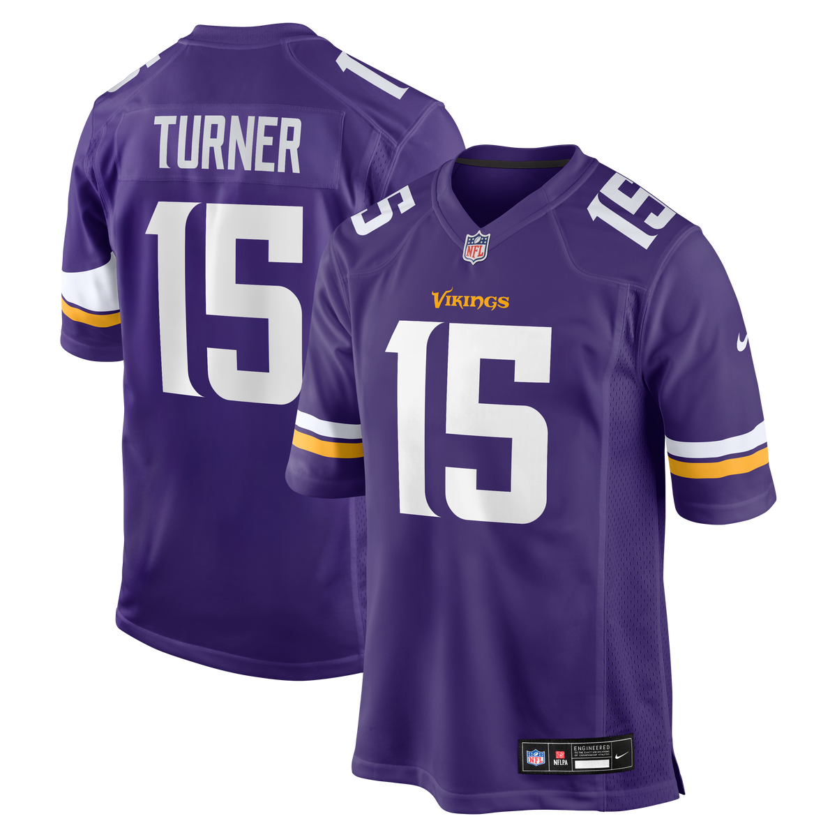 Men's Minnesota Vikings Dallas Turner Purple Jersey