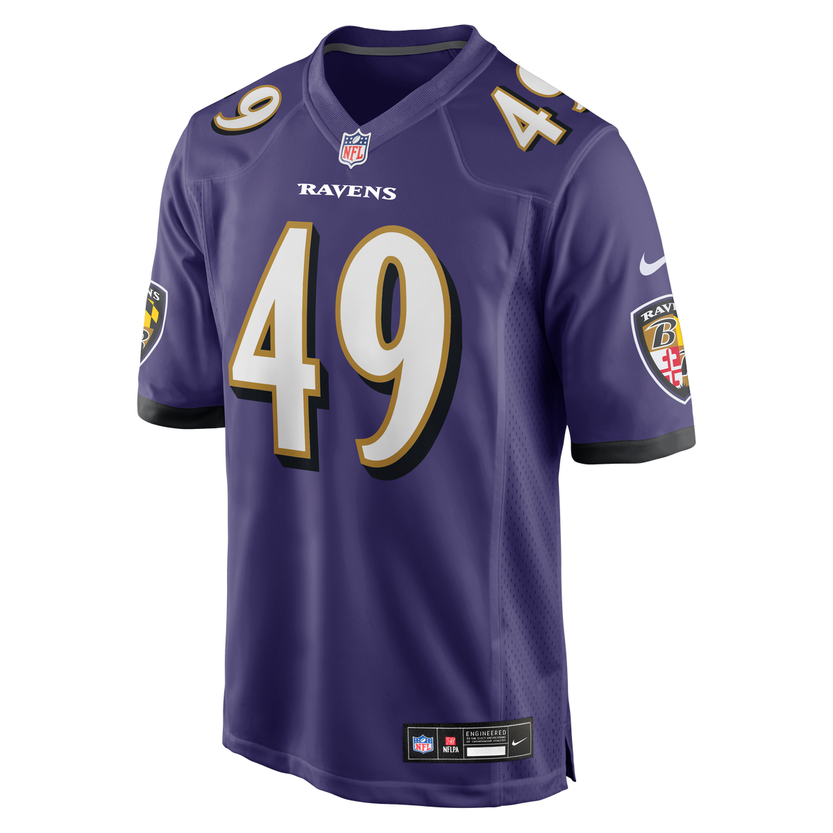 Men's Baltimore Ravens Jay Higgins IV Purple Team Jersey