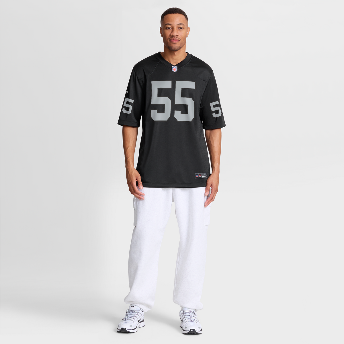 Men's Las Vegas Raiders Cody Lindenberg Black Team Jersey