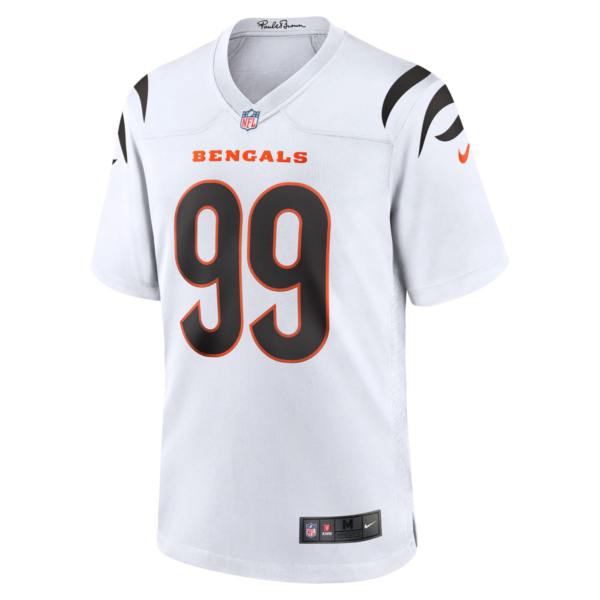 Men's Cincinnati Bengals Myles Murphy White Team Jersey