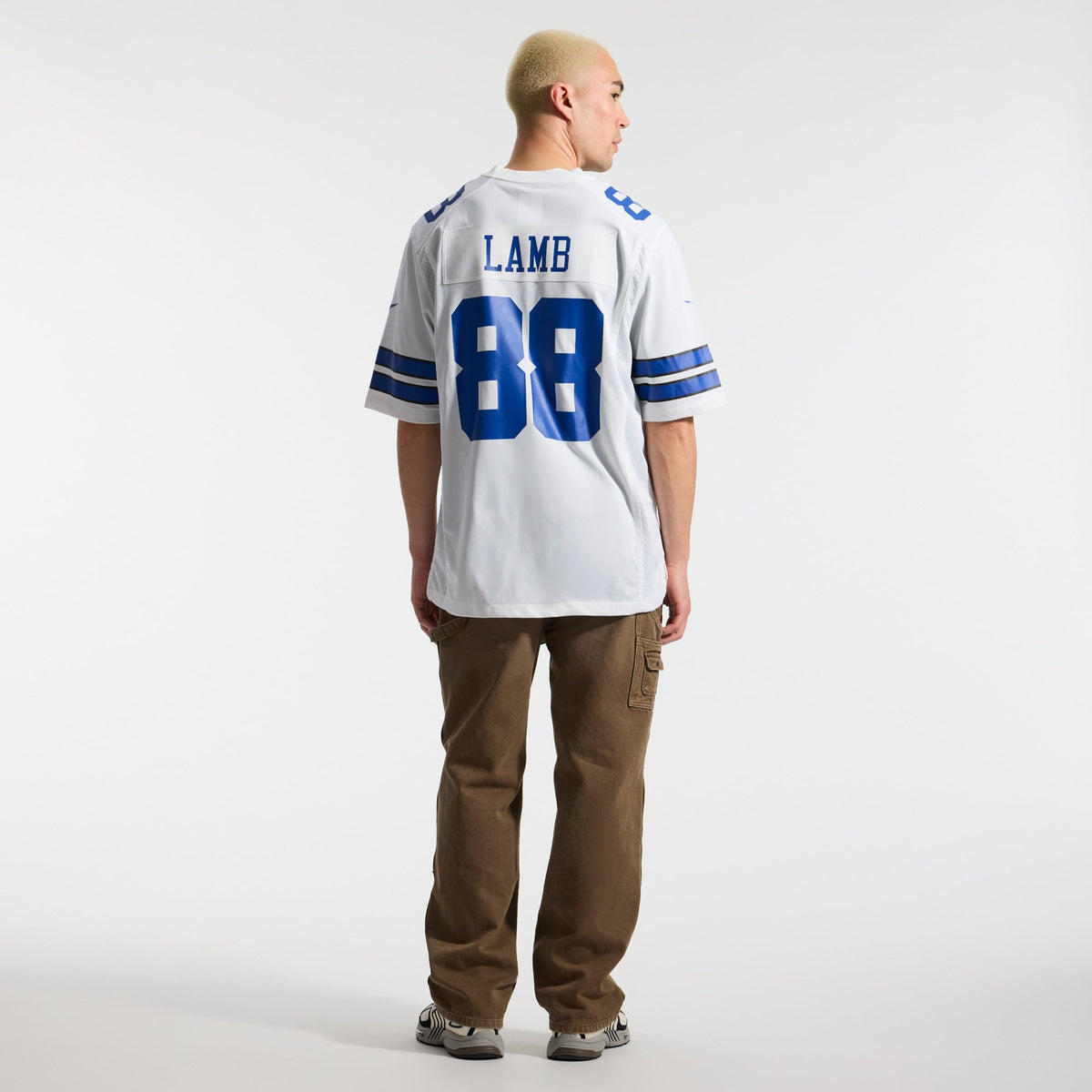 Men's Dallas Cowboys CeeDee Lamb White Game Team Jersey