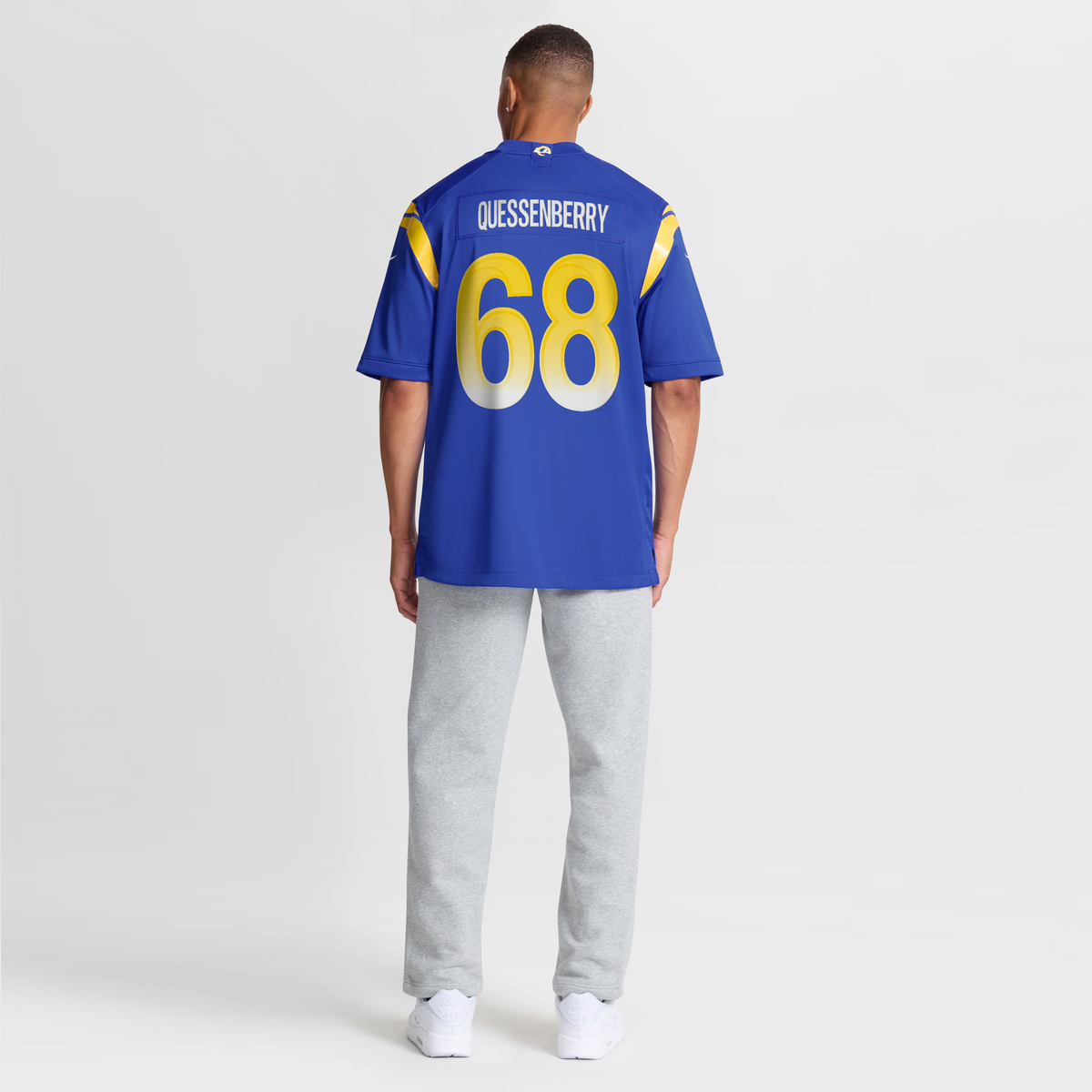 Men's Los Angeles Rams David Quessenberry Royal Team Jersey