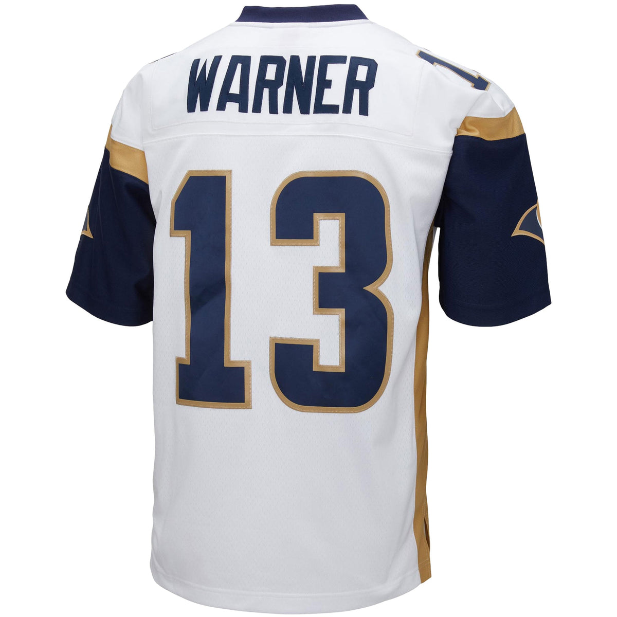 Men's Los Angeles Rams Kurt Warner White Big & Tall 2001 Retired Player Replica Jersey