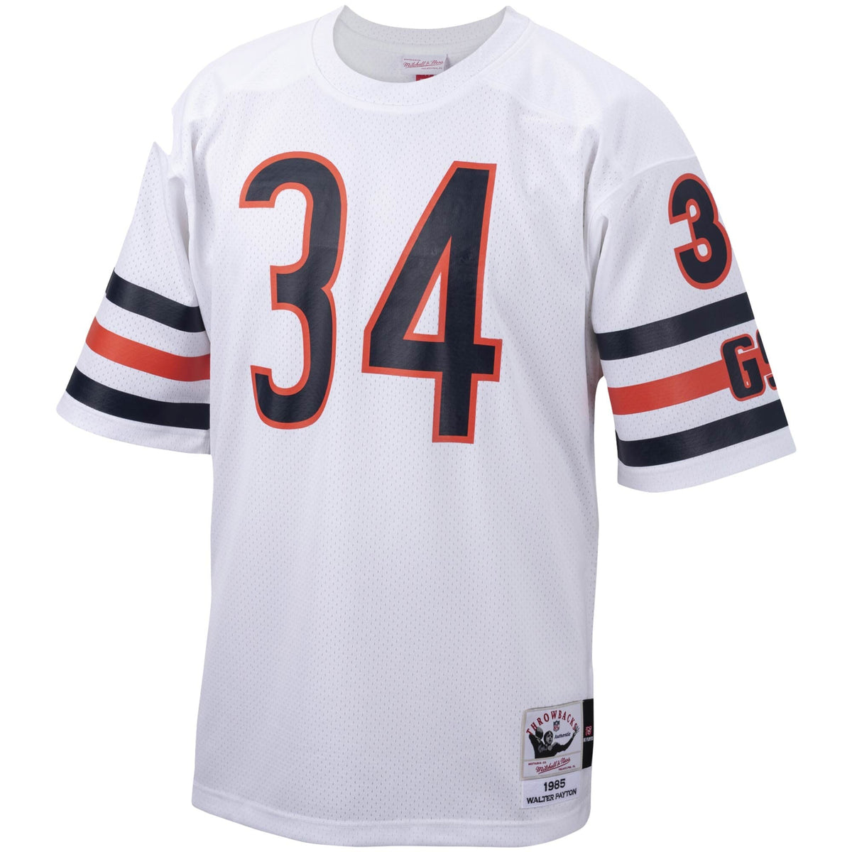 Men's Chicago Bears Walter Payton White Big & Tall 1985 Retired Player Replica Jersey