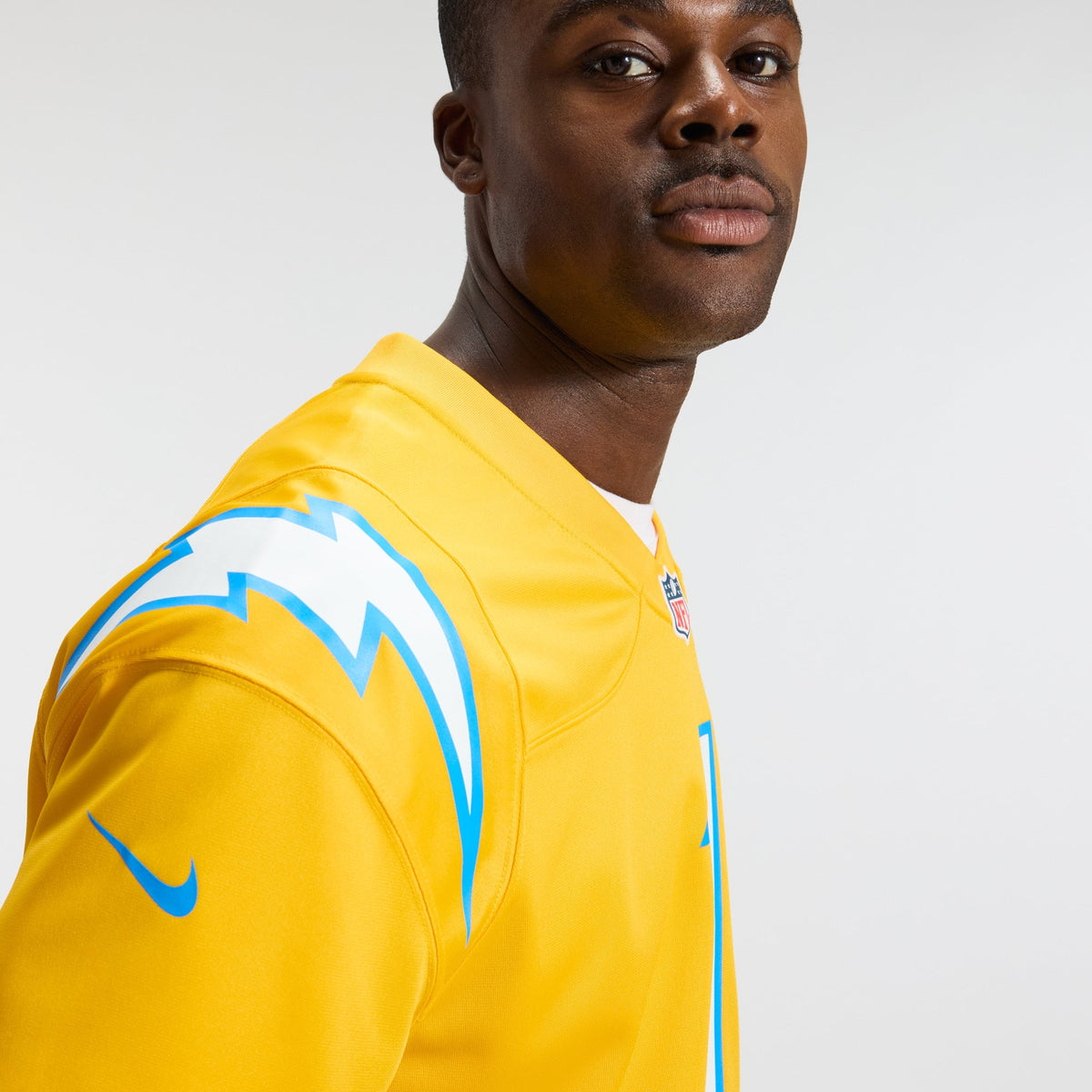 Men's Los Angeles Chargers Quentin Johnston Powder Blue Game Player Jersey