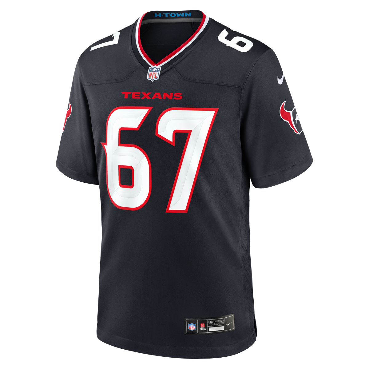 Men's Houston Texans Evan Brown Navy Team Jersey