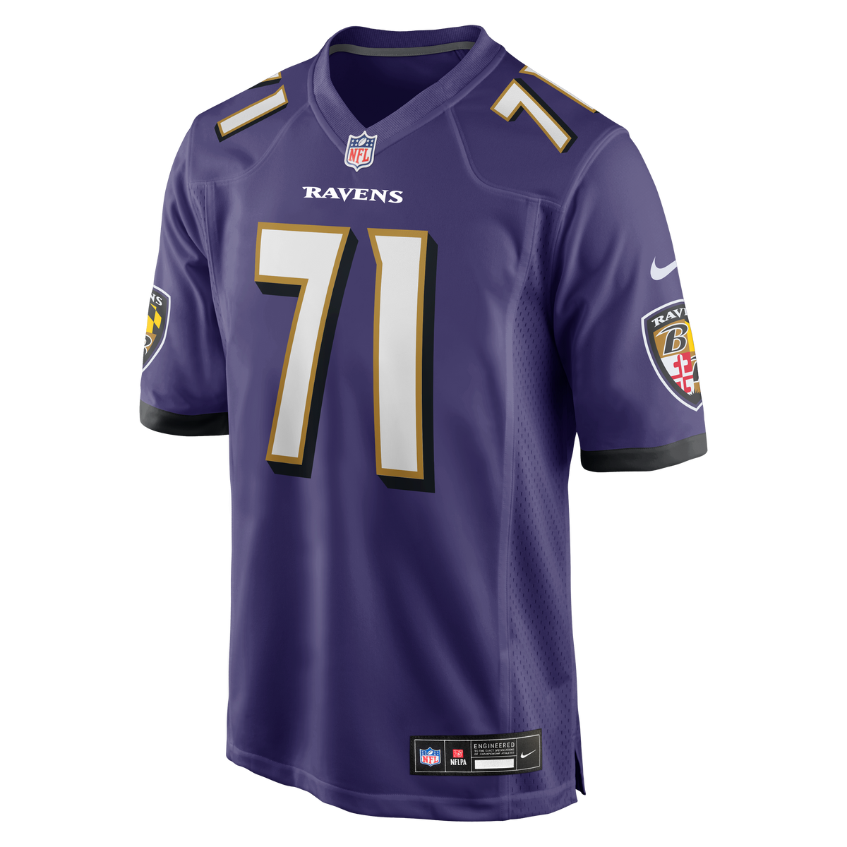 Men's Baltimore Ravens Carson Vinson Purple Team Jersey