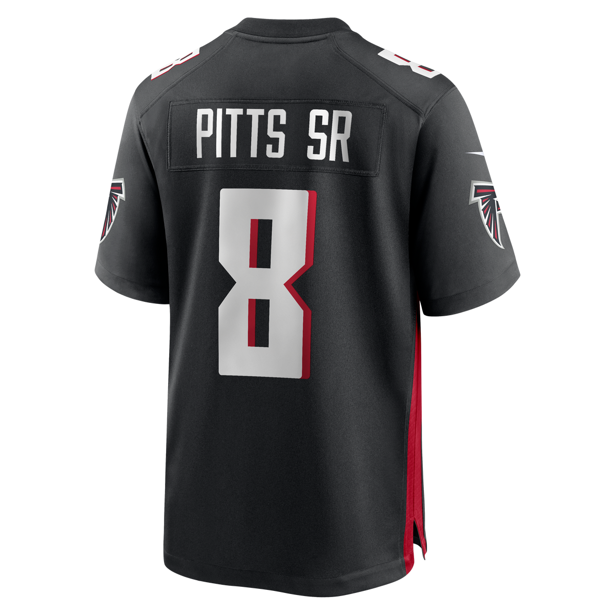 Men's Atlanta Falcons Kyle Pitts Sr Black Team Jersey