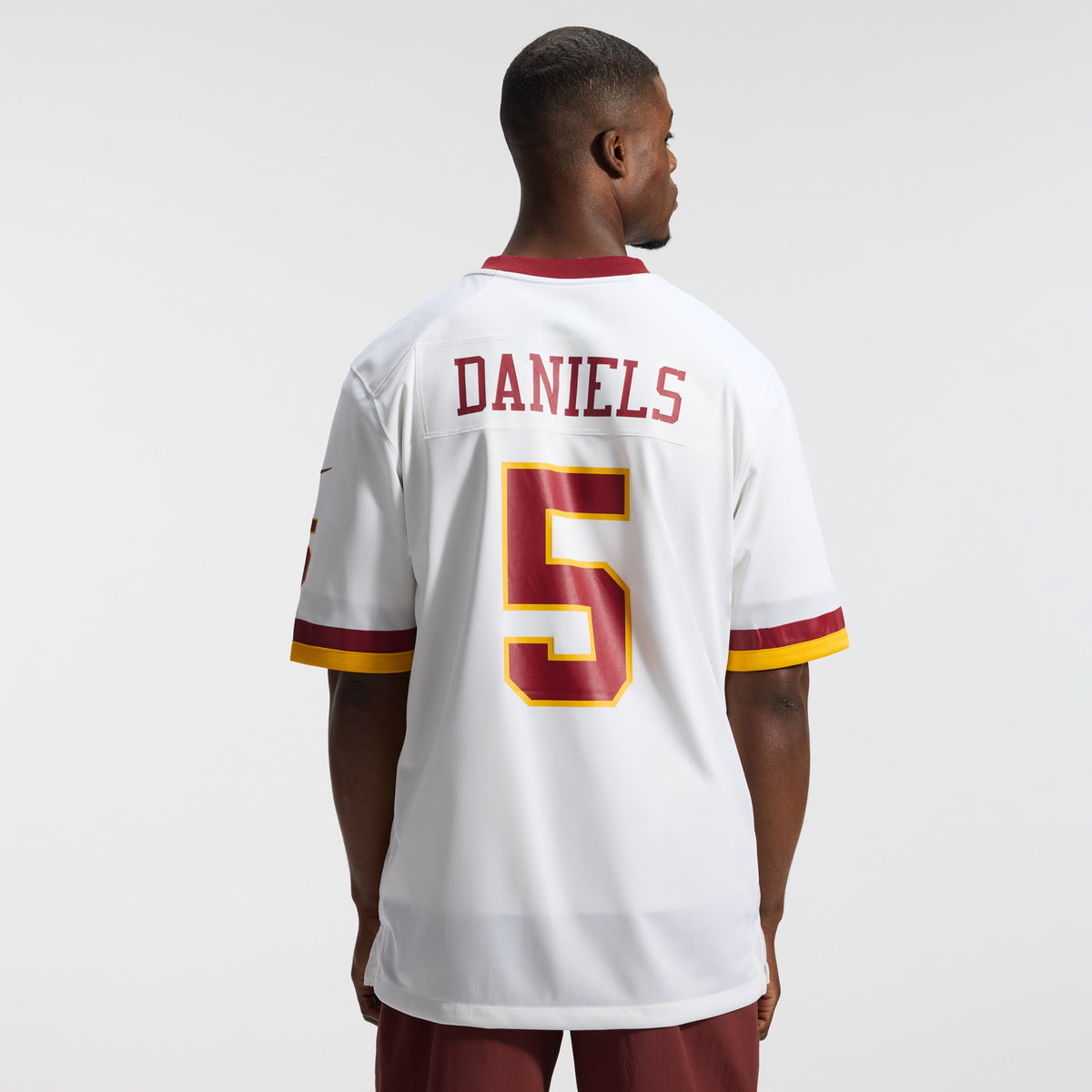 Hail Raiser Men's Washington Commanders Jayden Daniels Black Alternate Jersey