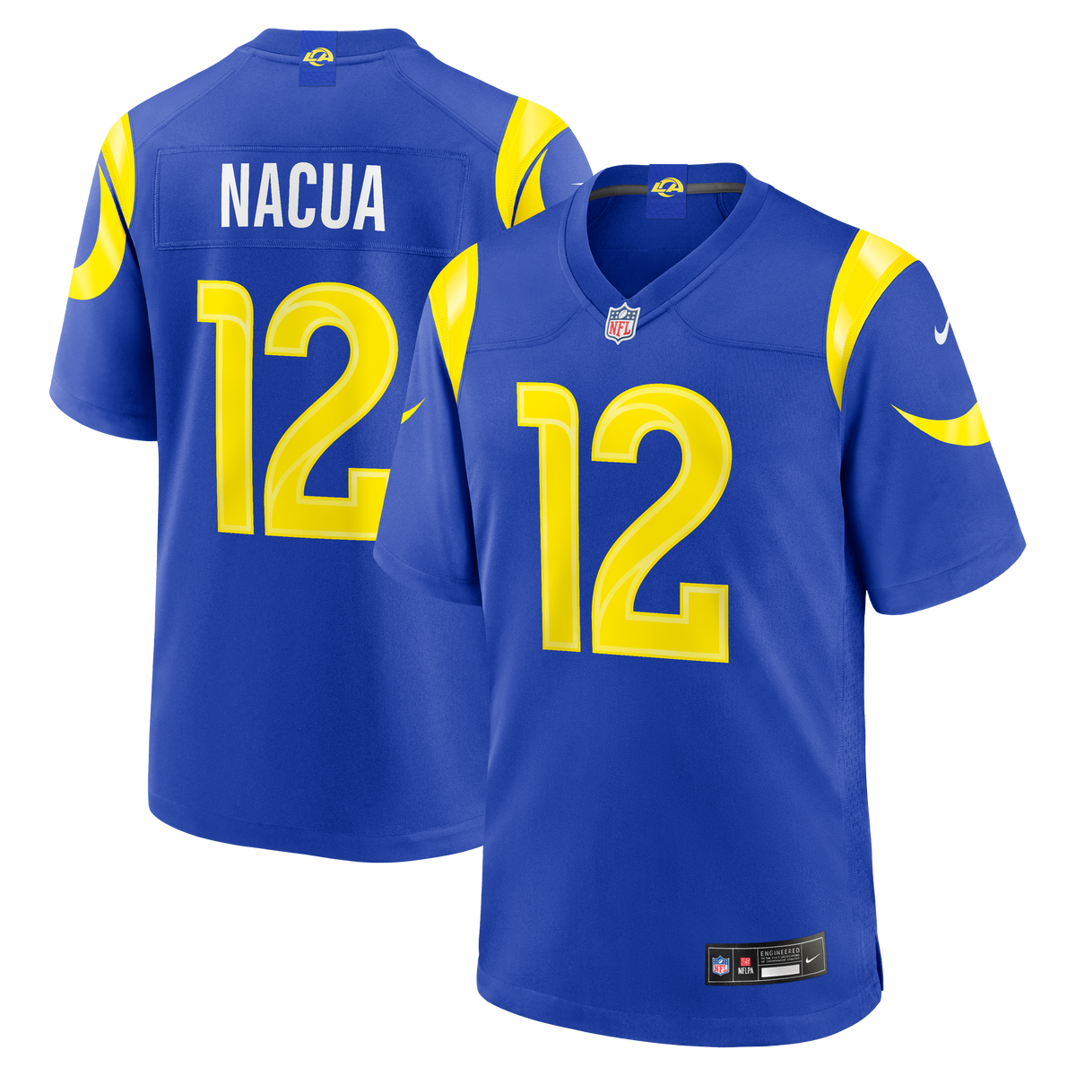 Men's Los Angeles Rams Puka Nacua White White Game Player Jersey