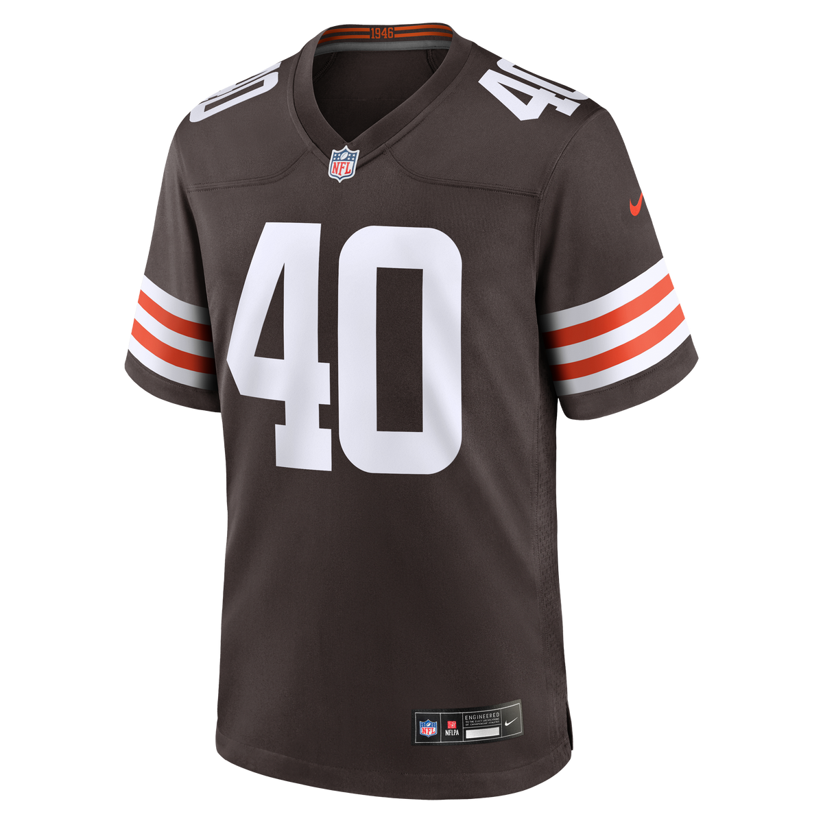 Men's Cleveland Browns Nathaniel Watson Brown Team Jersey