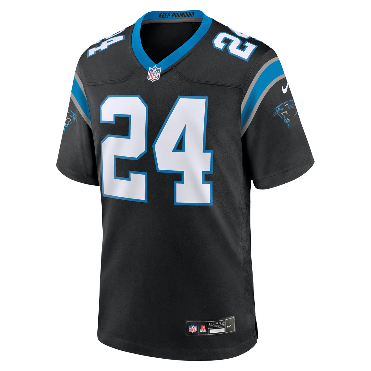 Men's Carolina Panthers Jonathon Brooks Black Jersey